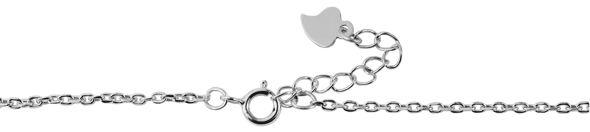 "Jihan", 925/- Echt Silber Halskette mit Anhänger Infinity mit Zirkonia, silberfarben, rhodiniert, 42 cm