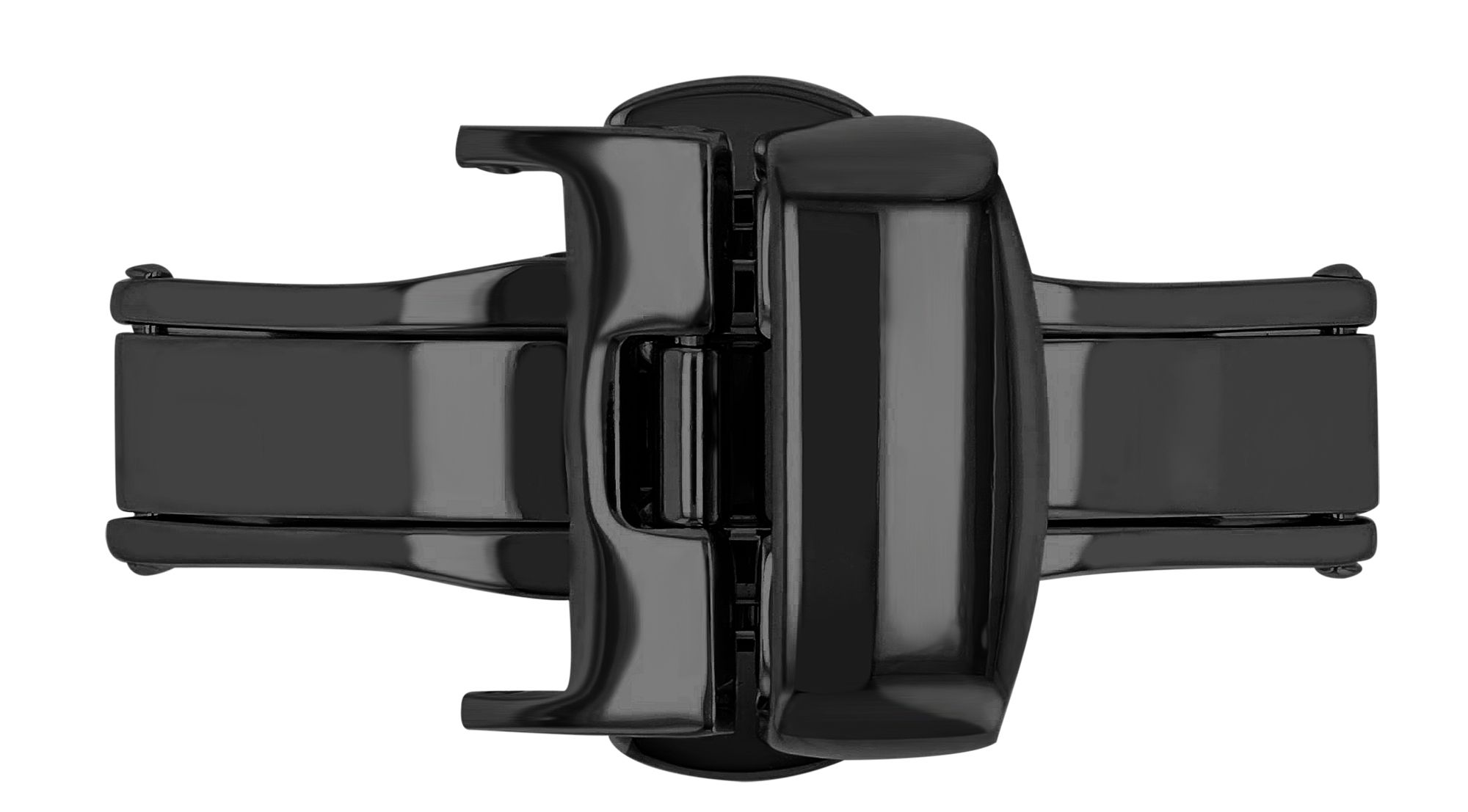 Butterflyschließe, Edelstahl, Schließenanstoß: 14 mm, schwarz