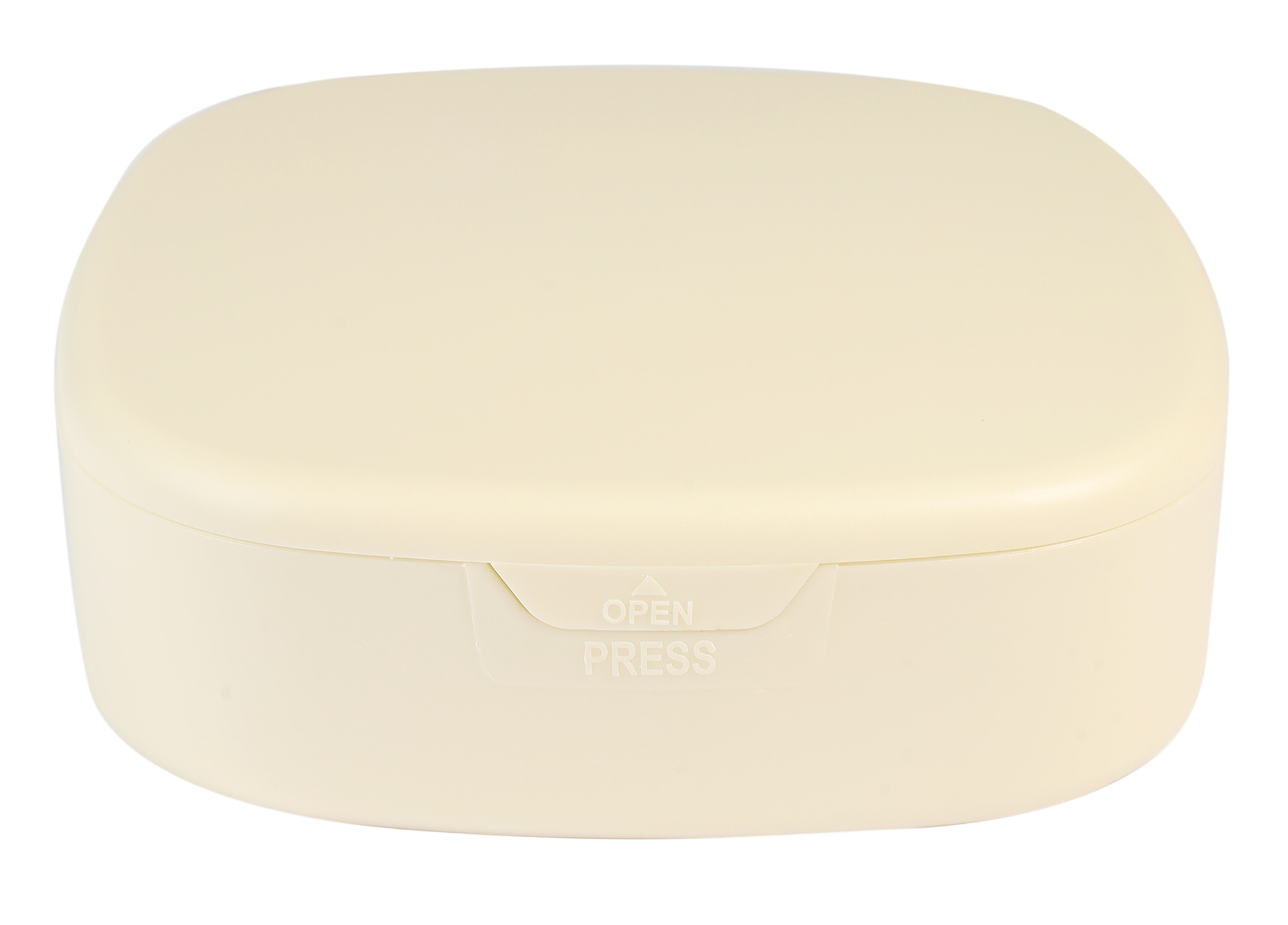 kleine Schmuckbox (Schmuck Travel Box) mit Spiegel 10 x 10 cm, beige