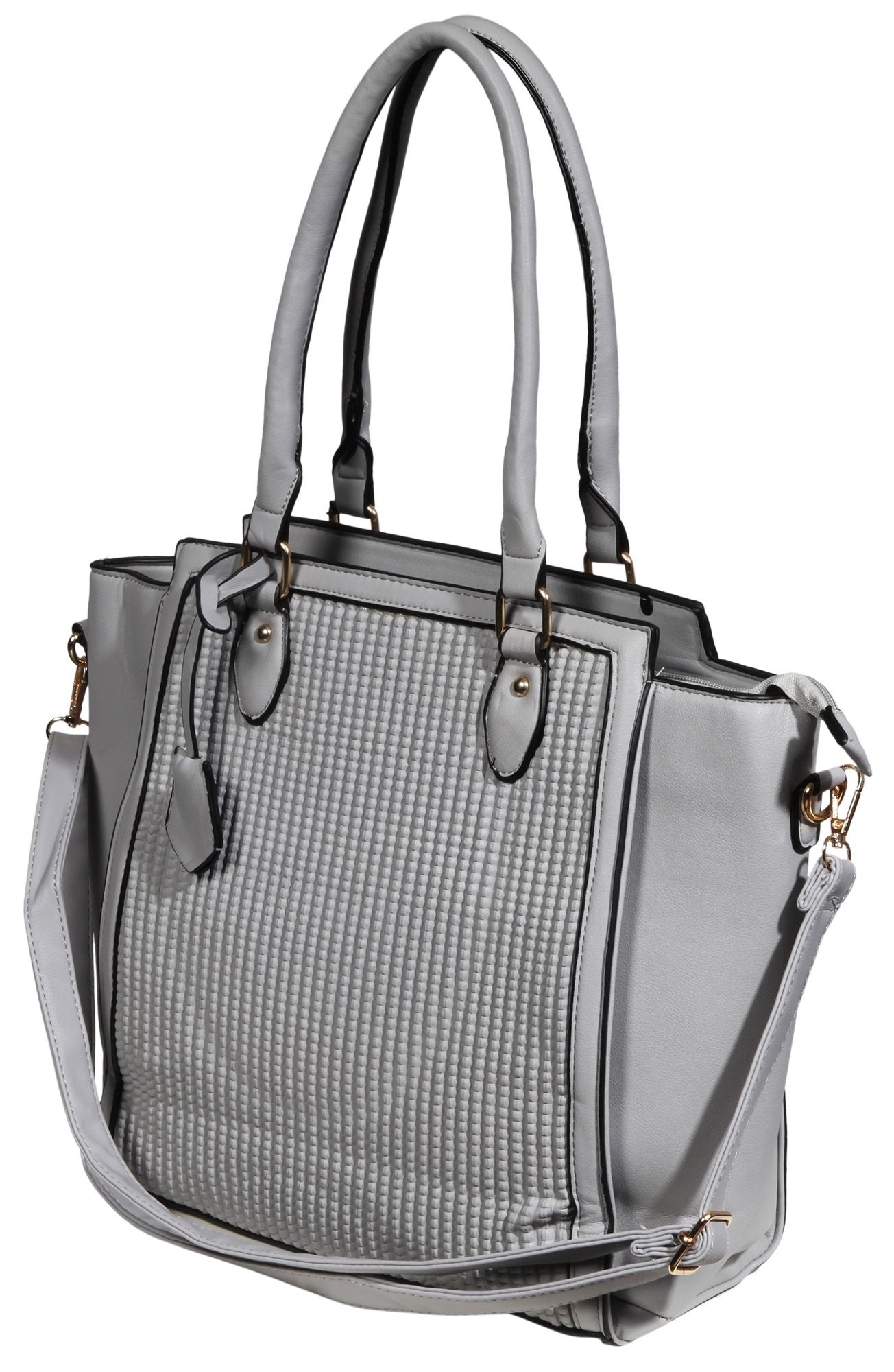 Damen Handtasche aus Lederimitat, Maße: 39x30x12cm