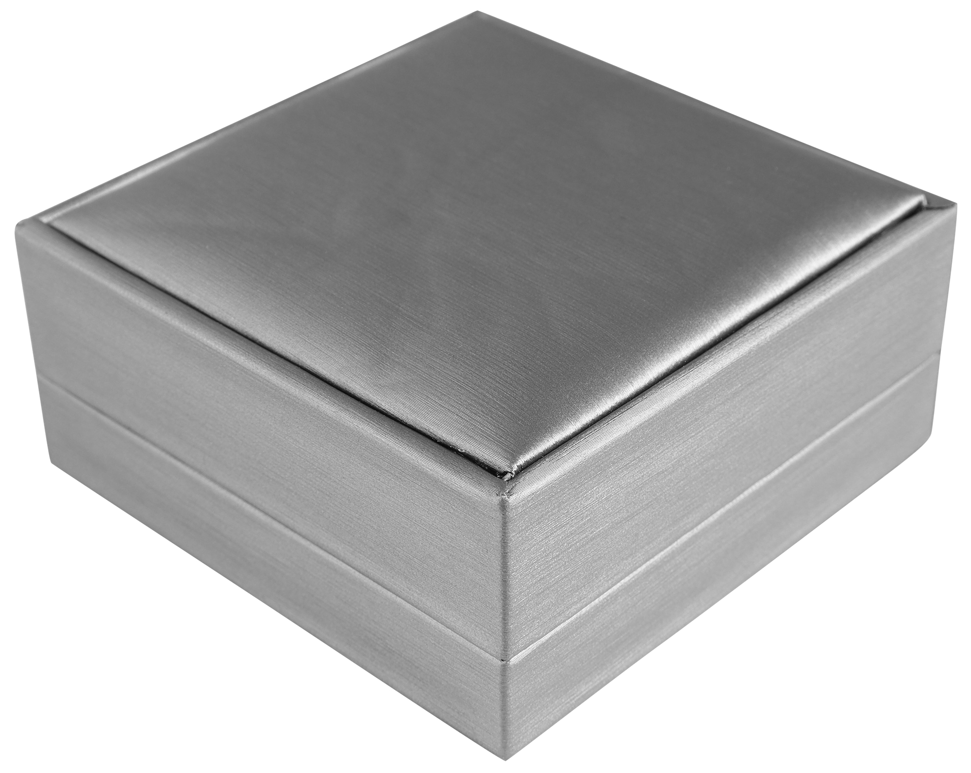Schmuckbox (Kette) 9 x 9 cm, Kunststoff, grau, VE10