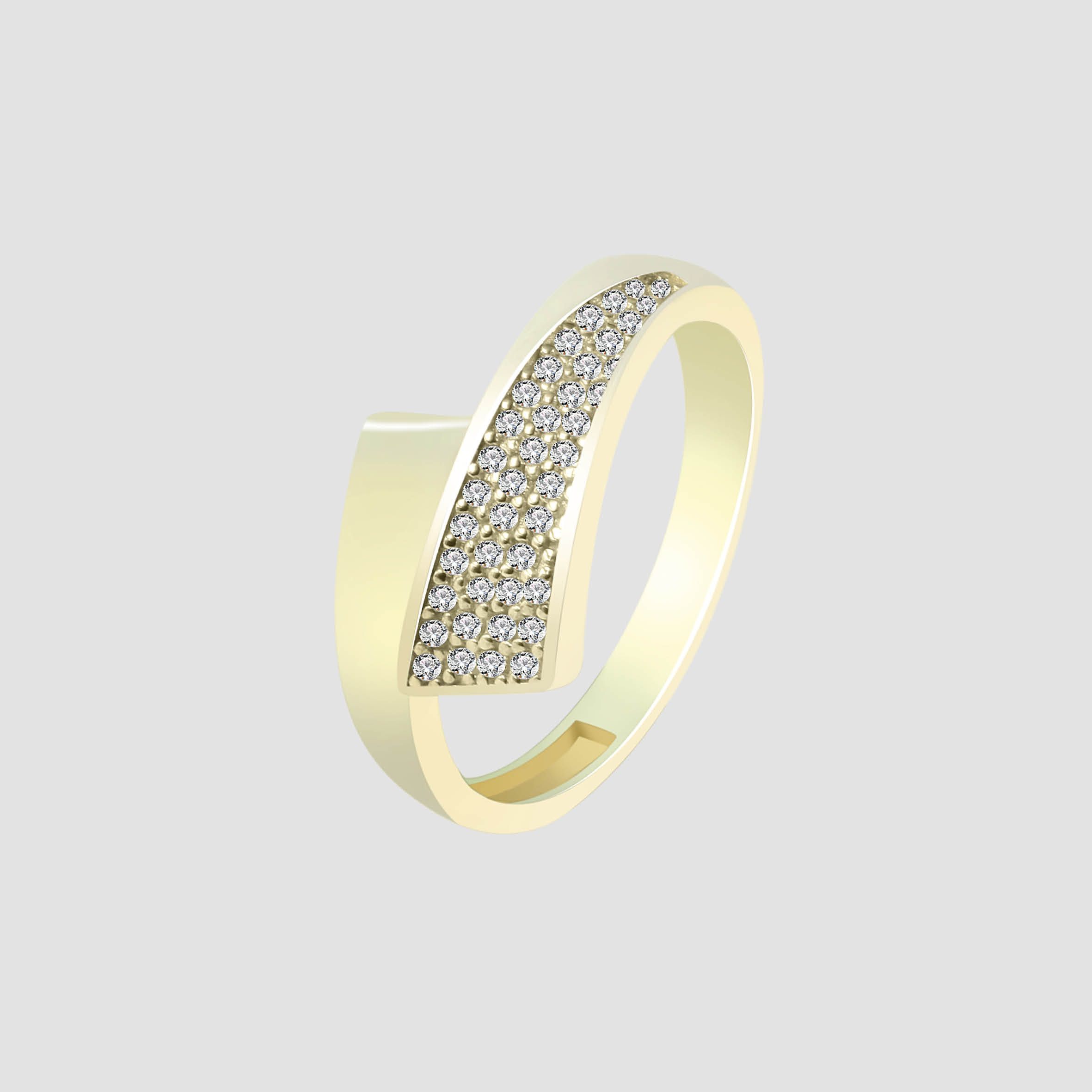 333/- Gold Ring "Clea" mit Zirkoniabesatz, Gelbgold, 8 Karat, Gr. 56