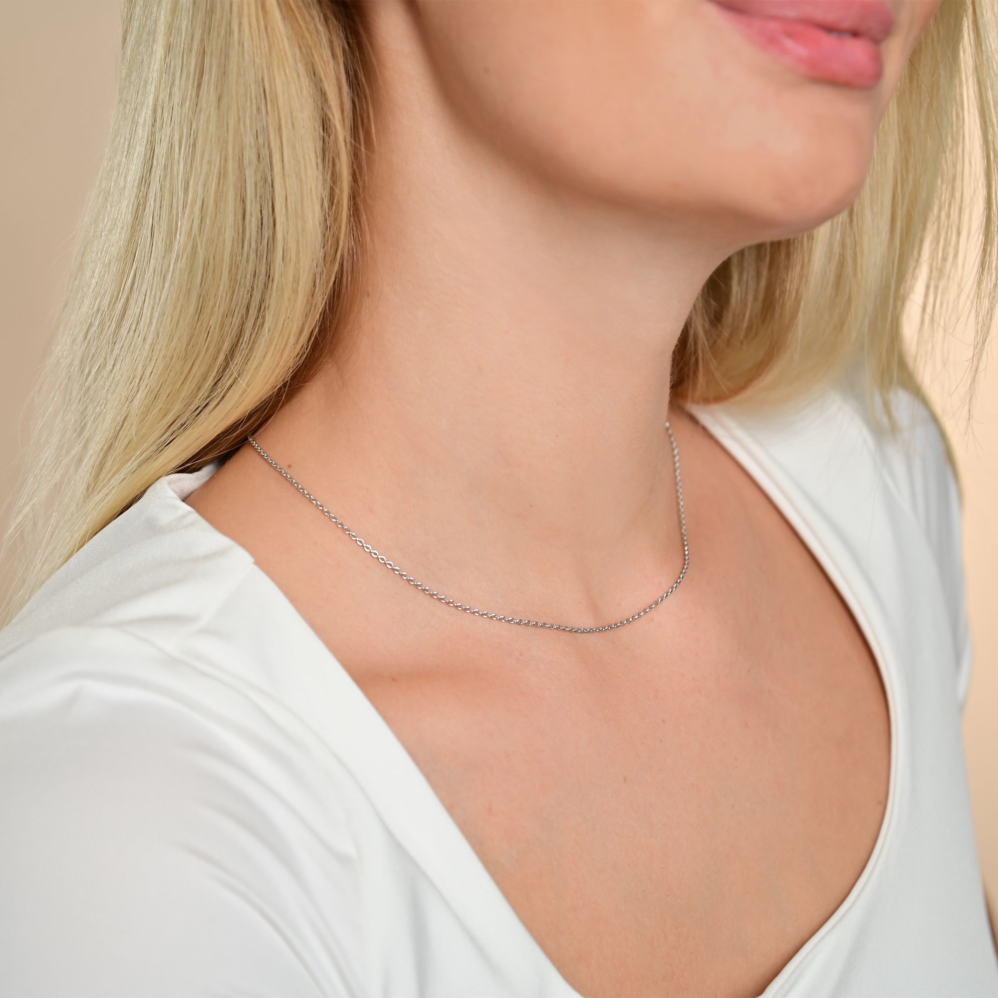 "Ann" 925/- Echt Silber, Ankerkette, rhodiniert, 50 cm/ 1,5mm