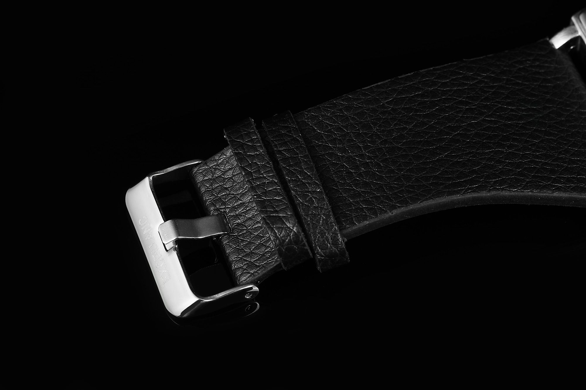 Excellanc Herrenuhr mit Lederimitationsarmband