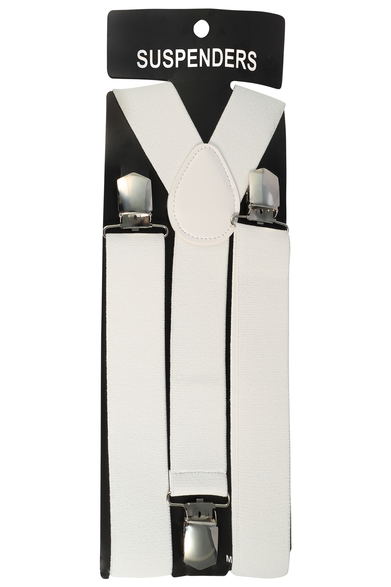 Hosenträger, 90 cm, elastisch, weiß