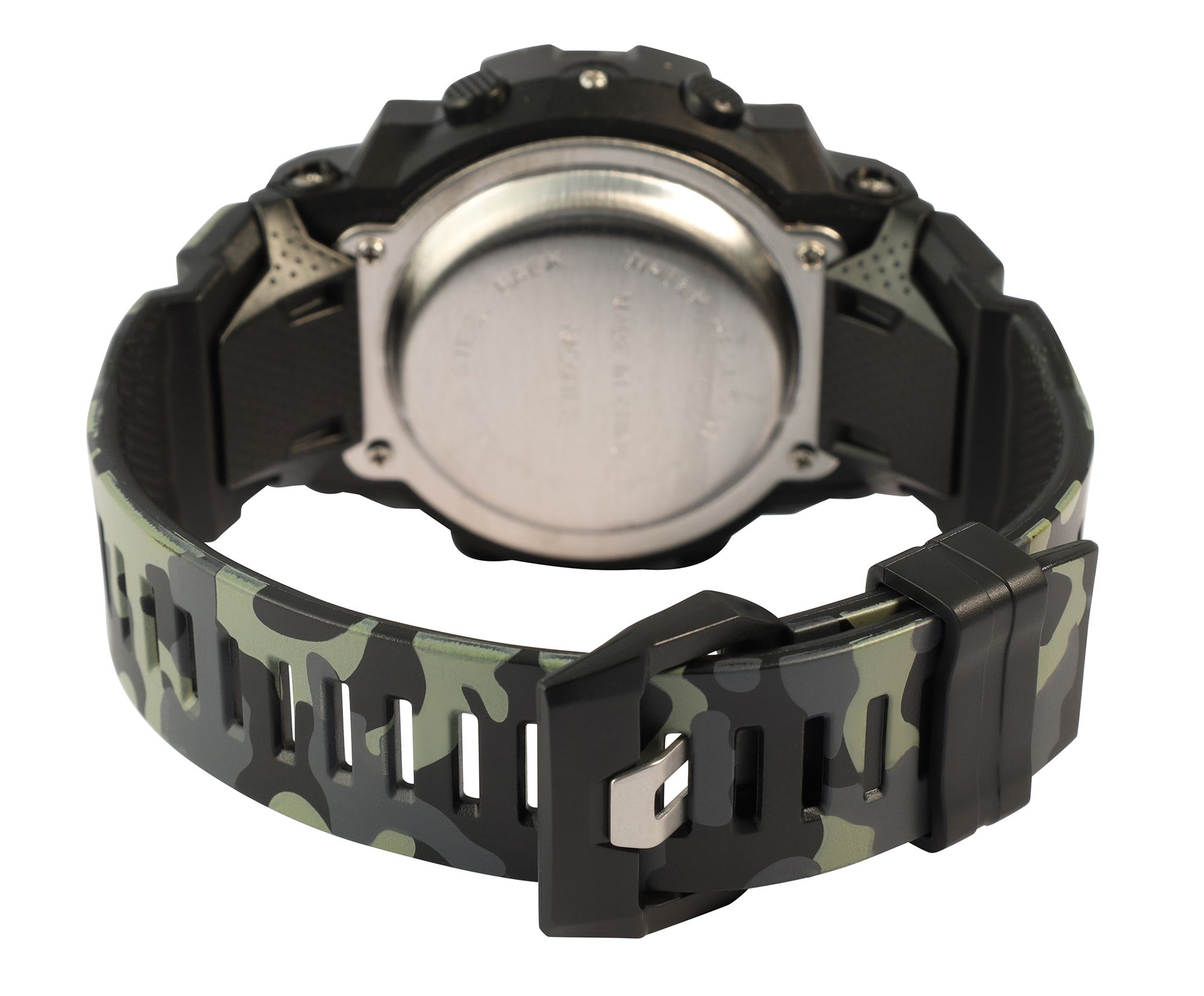 Xinjia Herrenuhr mit TPU-Band, Camouflage grau