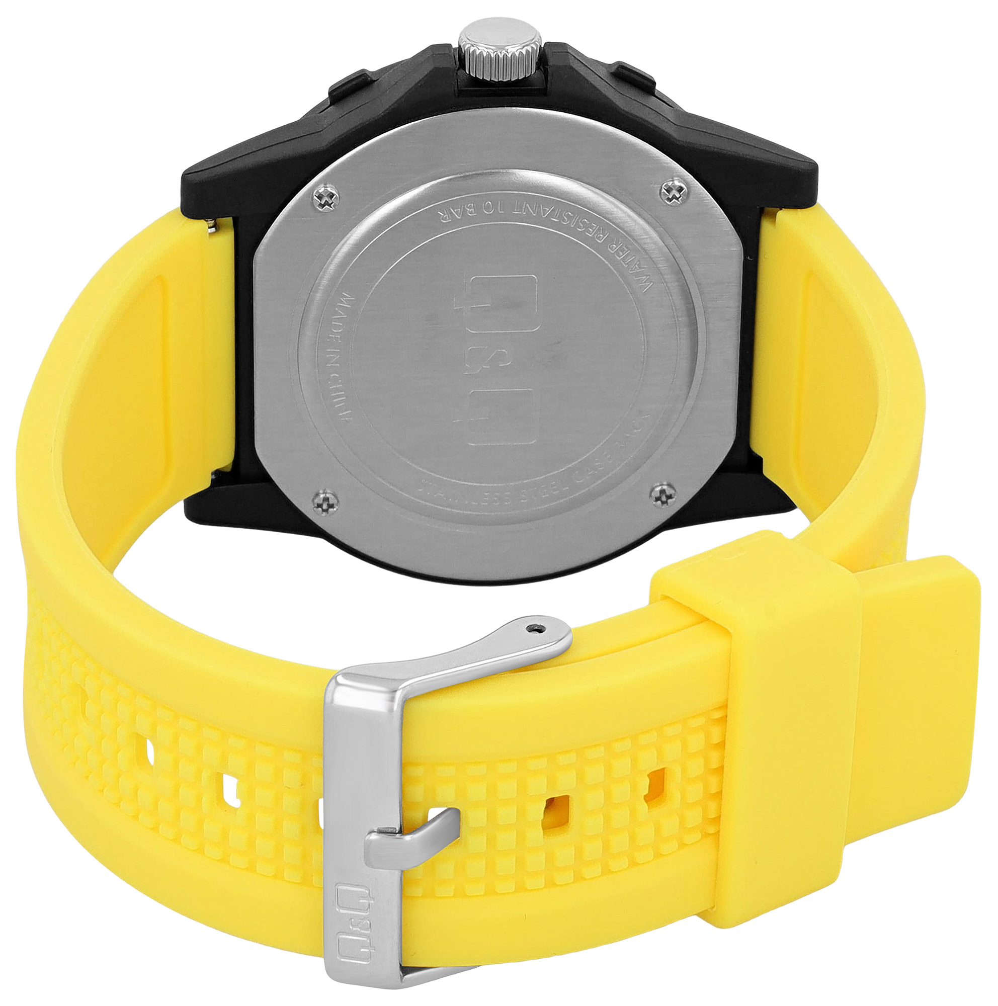 Q&Q Herrenuhr mit Silikonarmband, 10 BAR