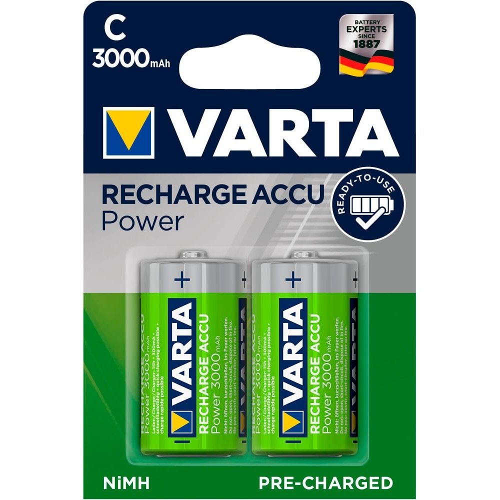Varta Recharge Accu Power C 3000 mAh, 2er Blister