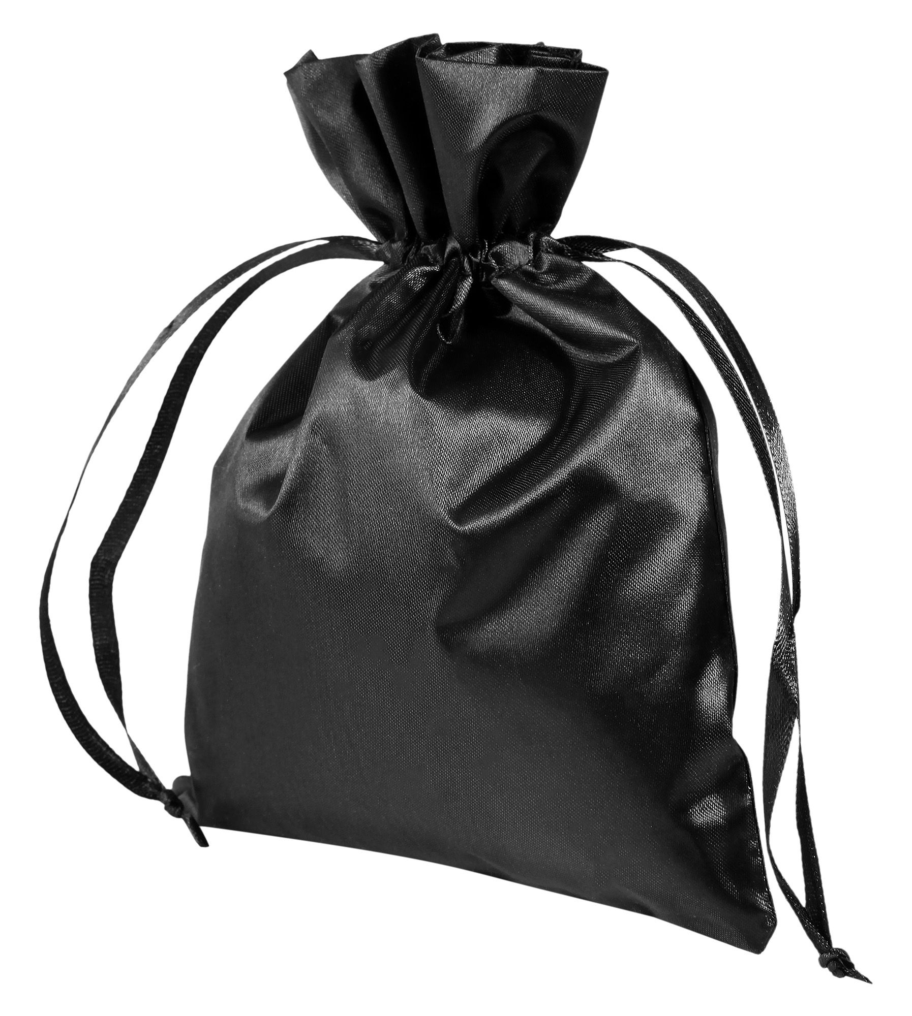 Schmuckbeutel aus Polyester, VE 50, schwarz, 15 x 20 cm