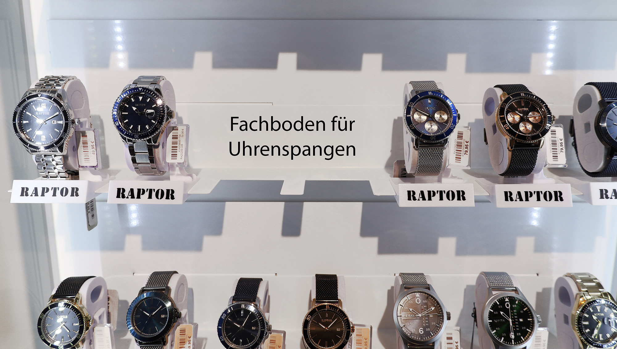 Fachboden für Uhrenspangen