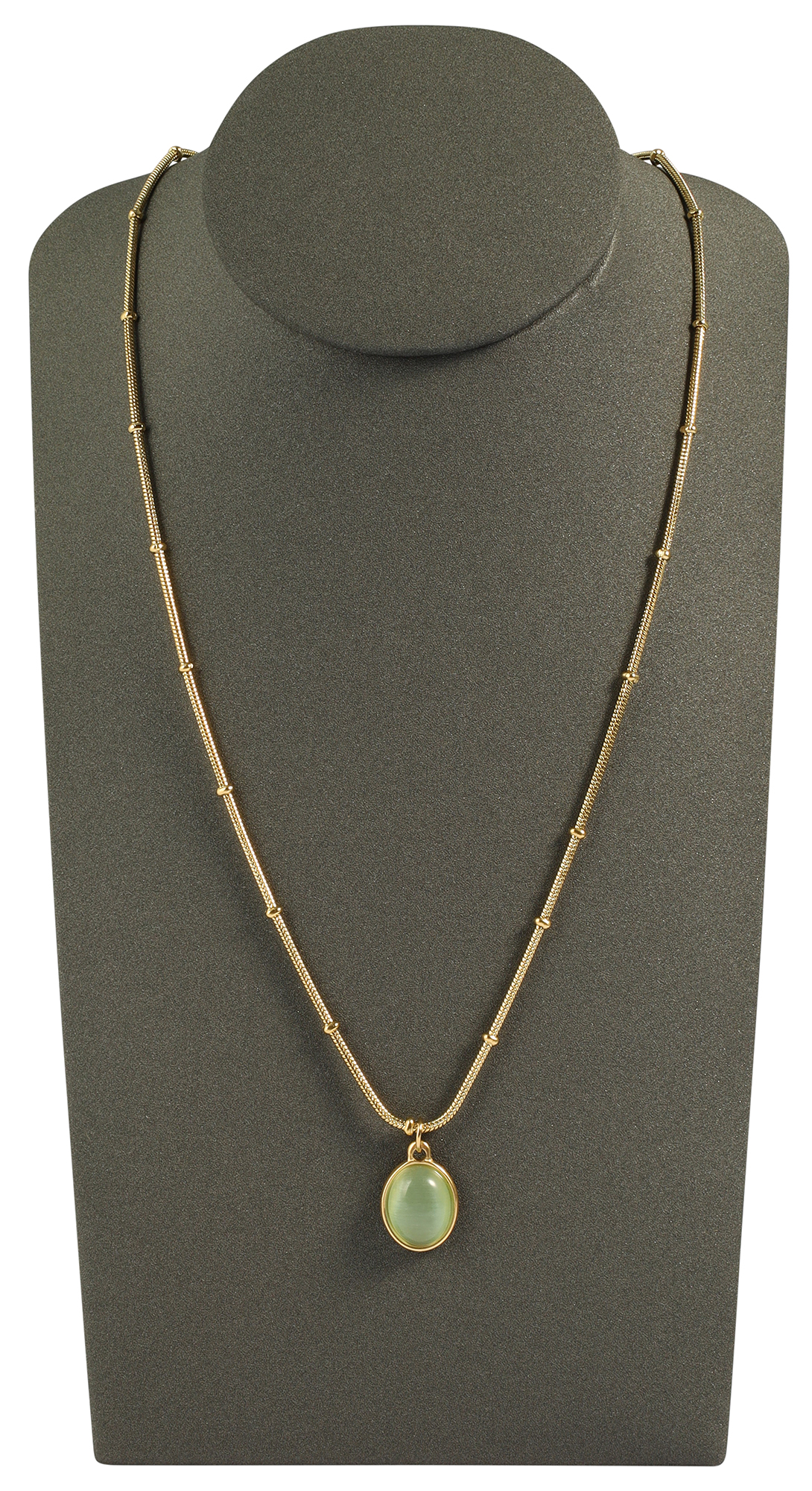 2er-Set Büsten (DekoserieSoft), PU-bezogen, 20 cm, grau