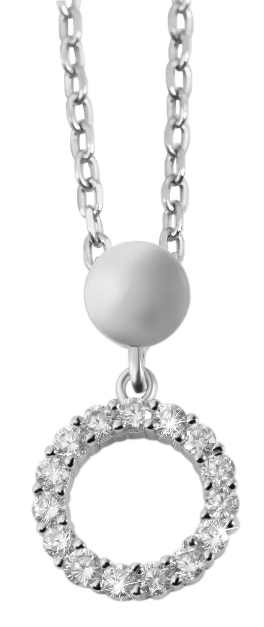 925 Silber Schmuckset mit Ohrring und Anhänger, 925/rhodiniert, 4,38g