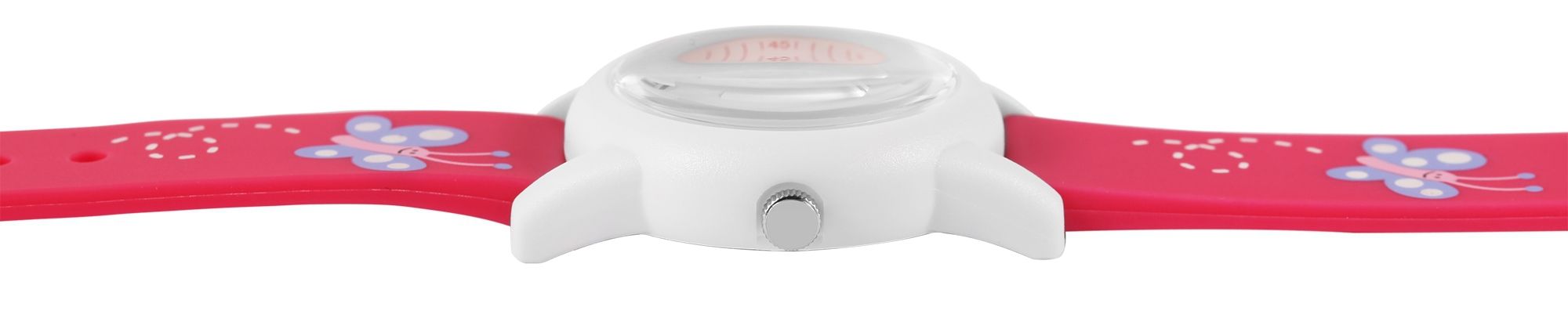 Q&Q Kinderuhr "Schmetterling", Band aus Resin, 10 ATM