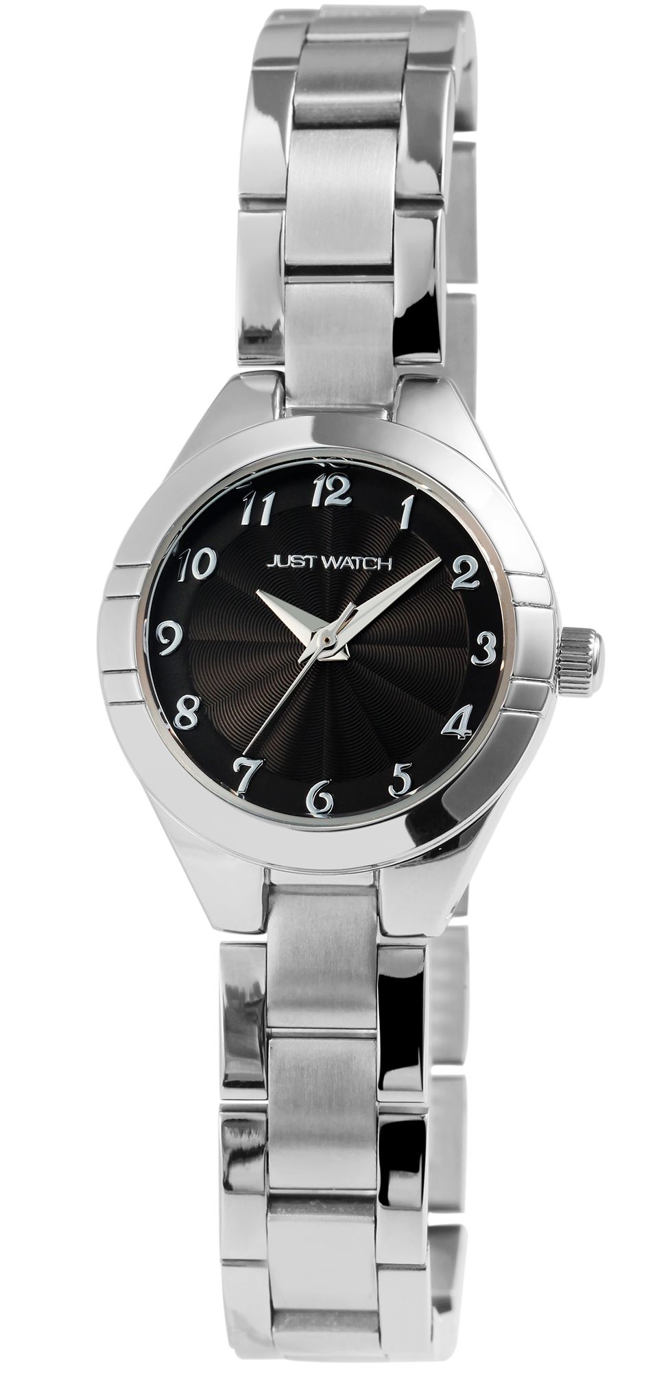 Just Watch Damenuhr mit Edelstahlarmband, silberfarben/anthrazit