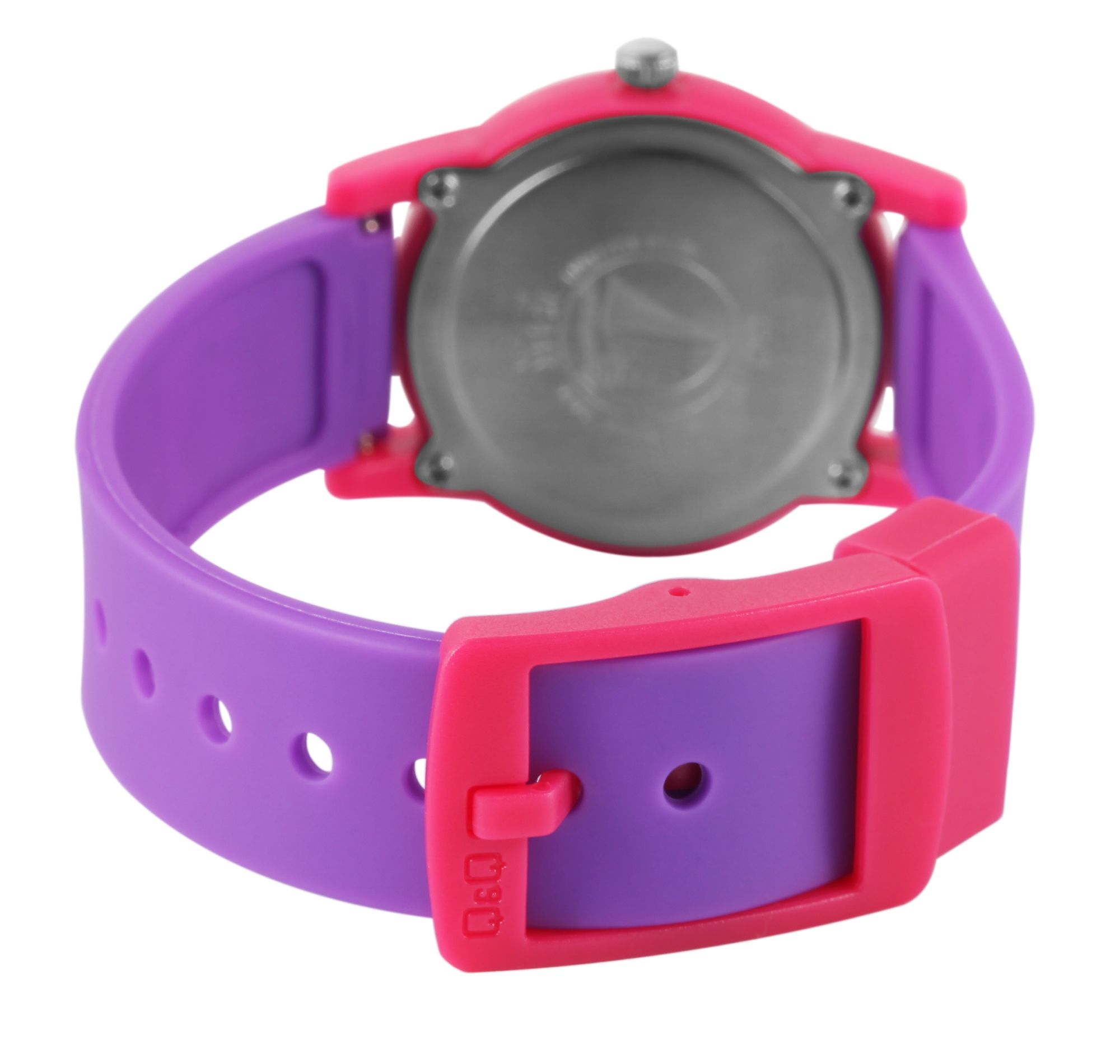 Q&Q Kinderuhr "Blume", Band aus Resin, 10 ATM