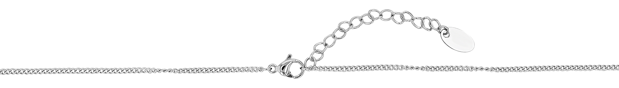 "Cinzia" 316L, Kette mit Anhänger 41 + 4,5 cm, Süsswasserperle, silberfarben