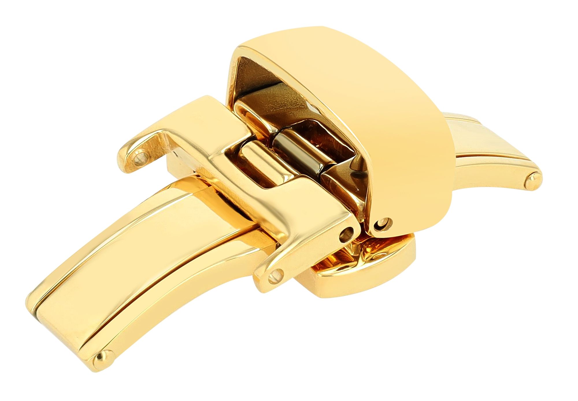 Butterflyschließe, Edelstahl, Schließenanstoß: 14 mm, goldfarben