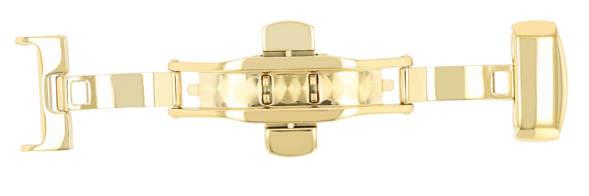 Butterflyschließe, Edelstahl, Schließenanstoß: 14 mm, goldfarben