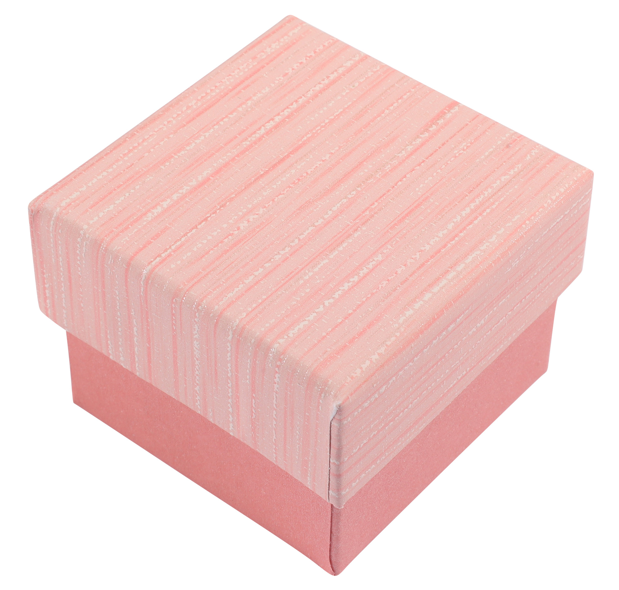 Papp Schmuckboxen, rosa, VE24, 5 x 5 cm