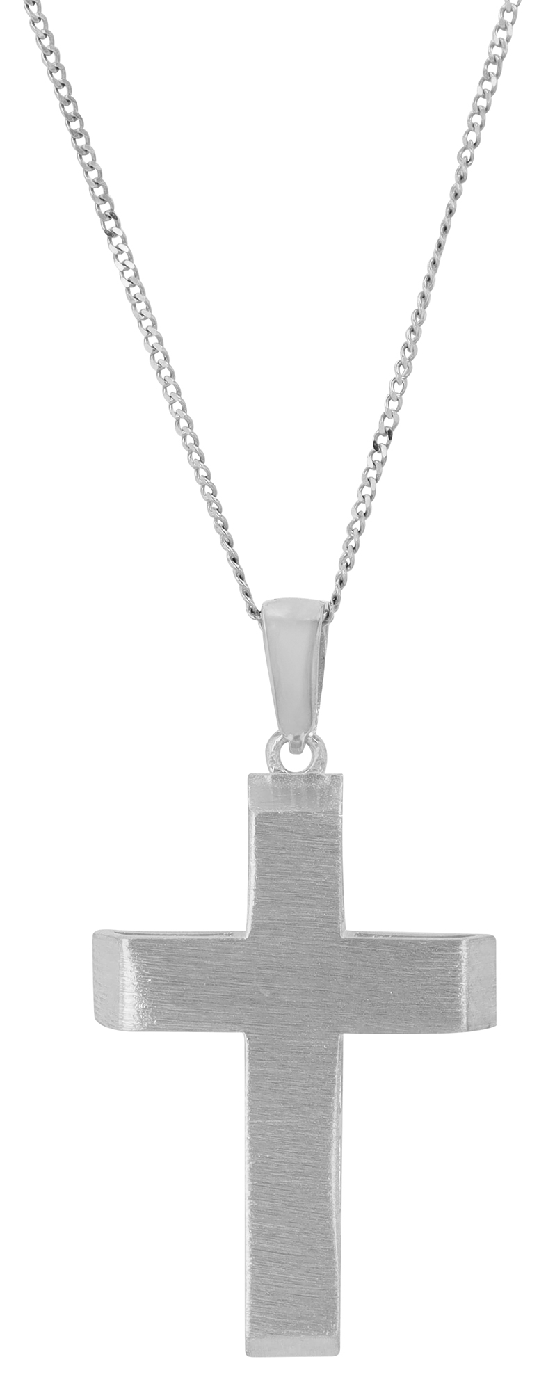 "Erin" 925/- Echt Silber Anhänger - Kreuz, silberfarben rhodiniert