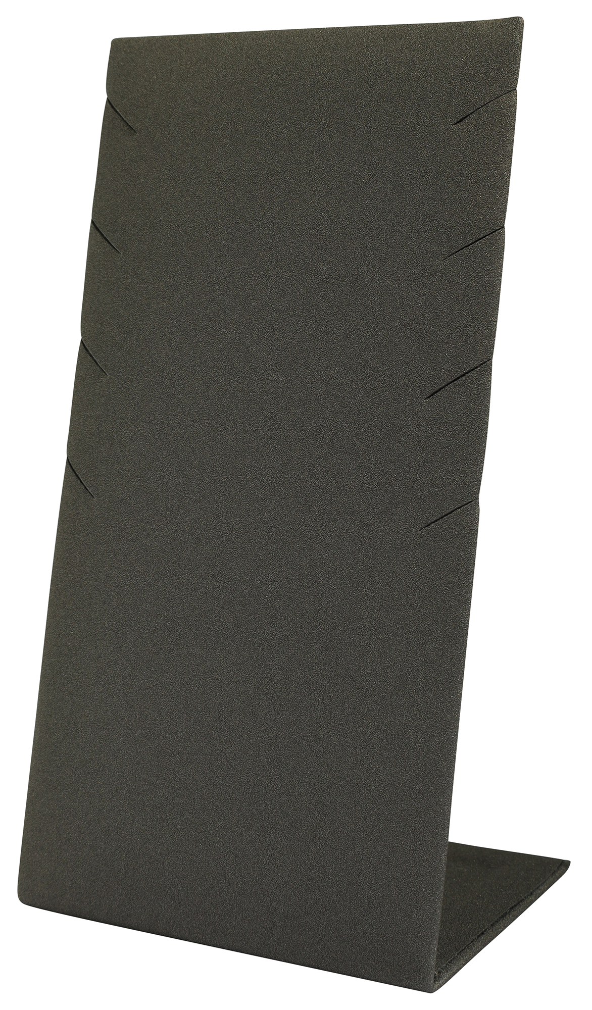 Aufsteller für 4 Ketten (Dekoserie Soft), PU-bezogen, 13,5 cm, grau
