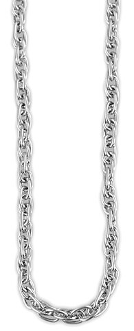 Akzent Edelstahl Damen Kordelkette, Länge: 70 cm / Stärke: 2 mm