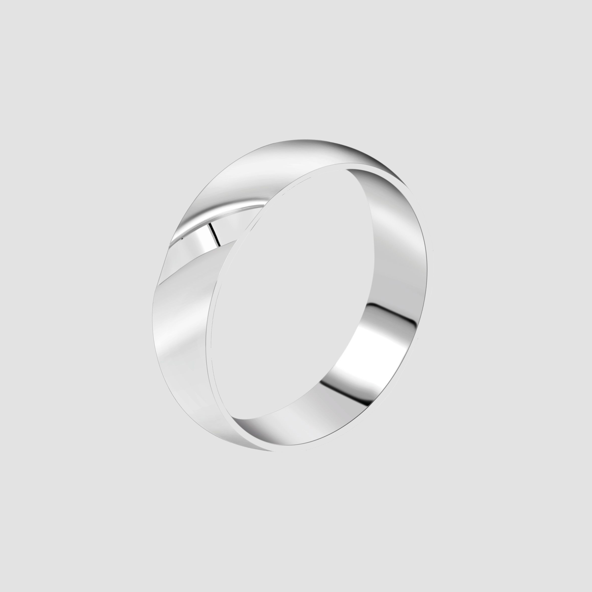 "Glory Fever" Herren-Partnerring Gr 56, Edelstahl, silberfarben