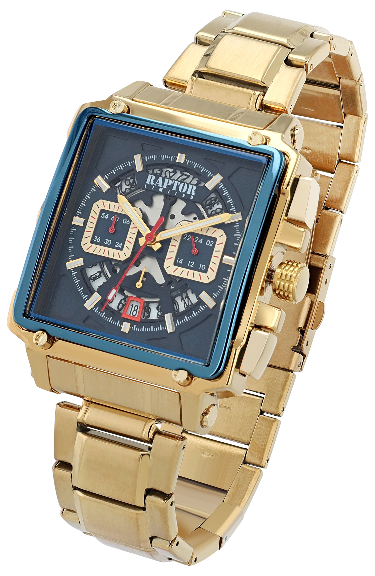 Raptor Limited Herrenuhr "Oscar" mit Edelstahlarmband