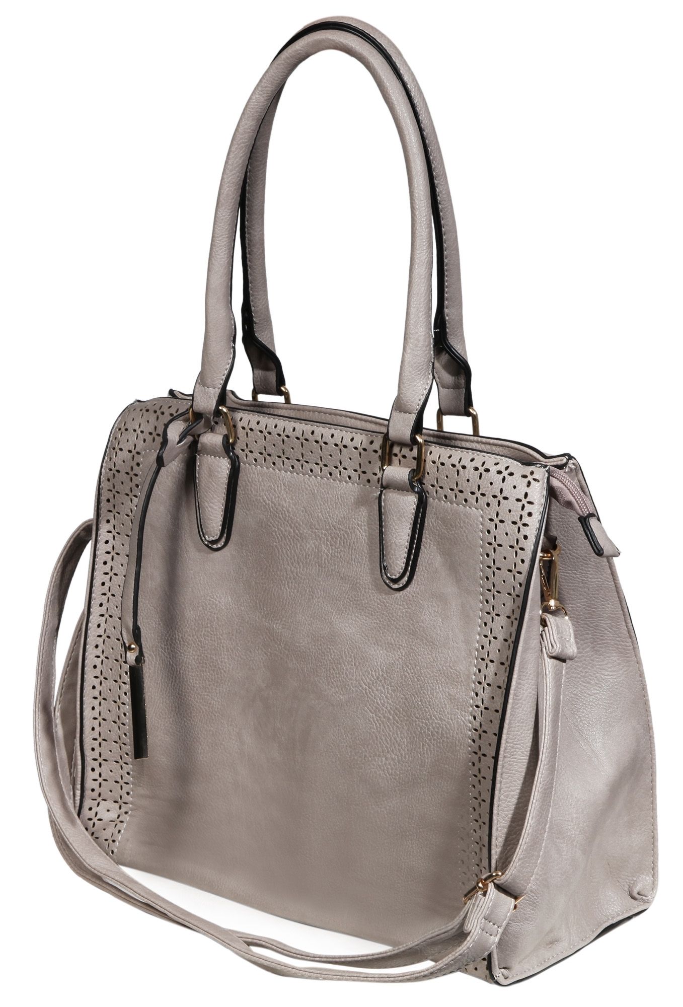 Damen Handtasche aus Lederimitat, Maße: 34x30x12cm