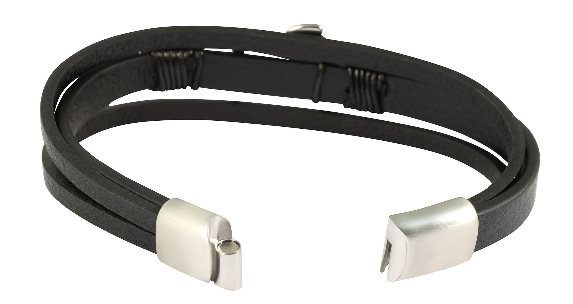 "Artur" Armband 23 cm aus Lederimitat, Anker, VE 4