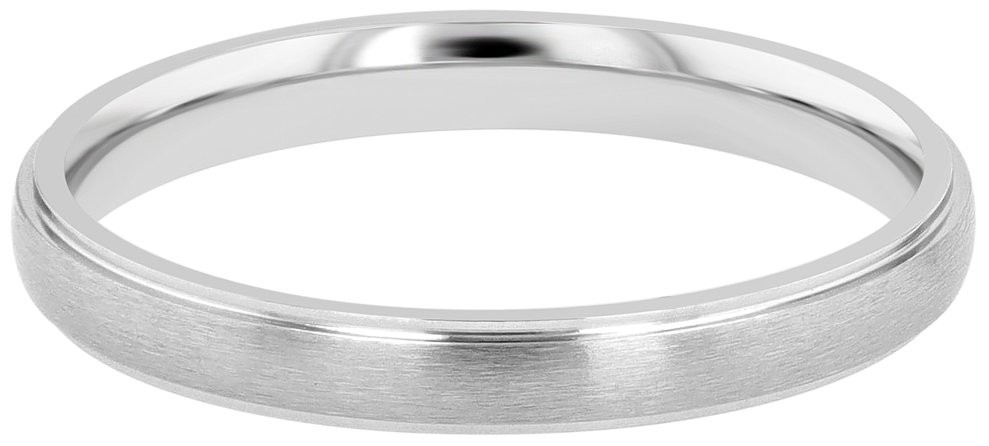 "Elegant Simplicity" Herren-Partnerring aus Edelstahl, Gr. 60