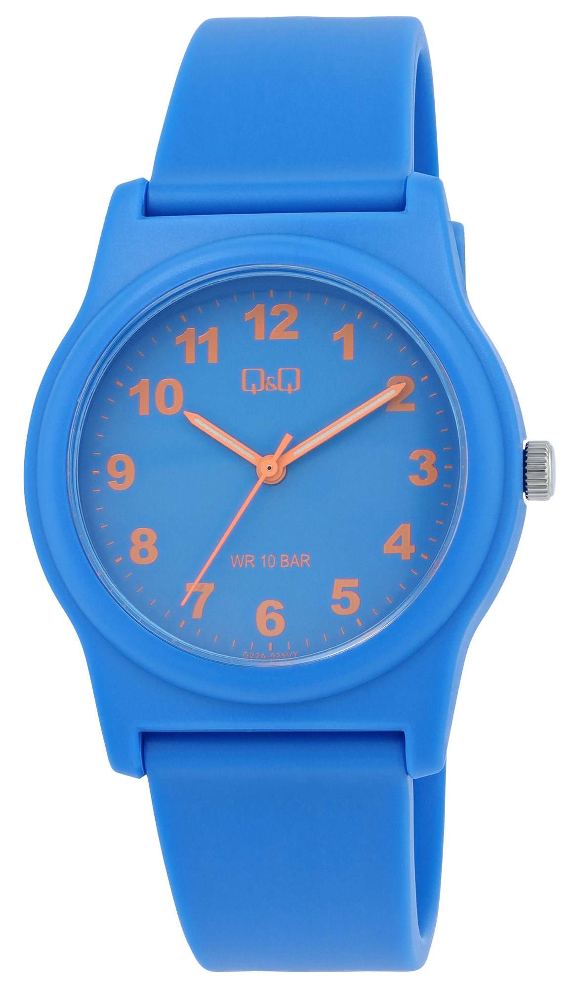 Q&Q Uhr für Damen, Herren & Jugendliche, Ø 38 mm, blau