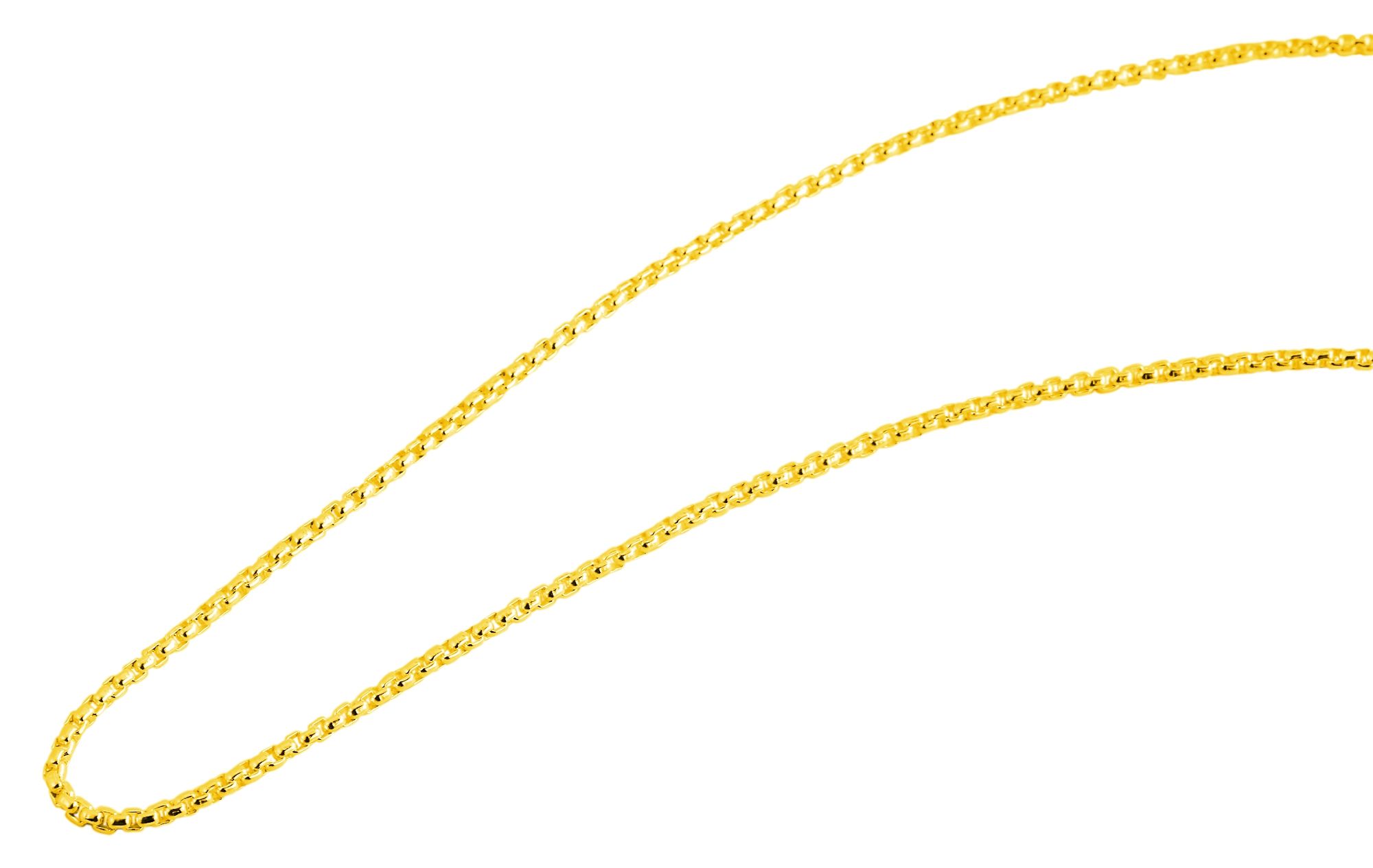 Akzent Veneziakette, Edelstahl, goldfarben, 50 cm