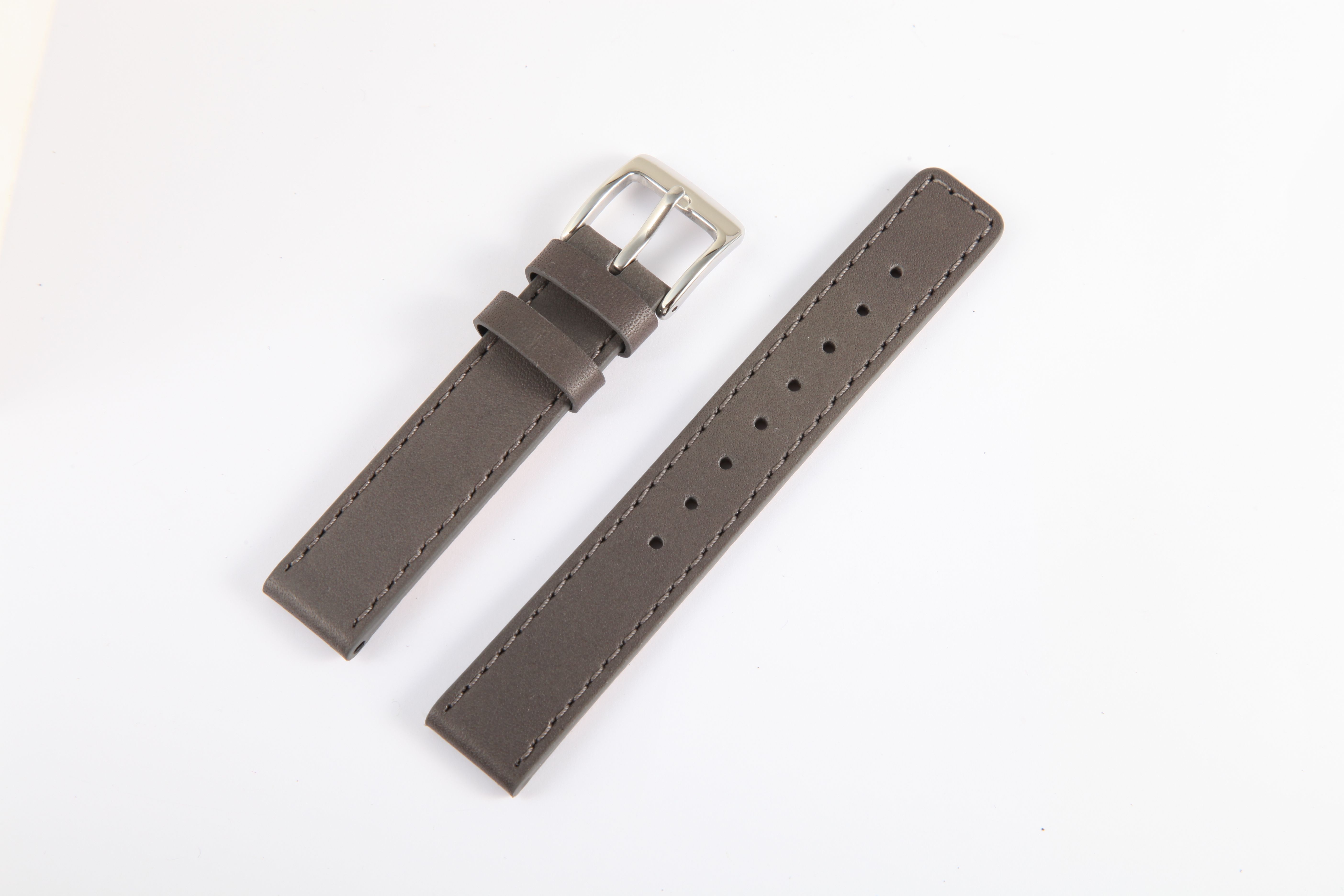 Echt Lederarmband, 16 mm, grau