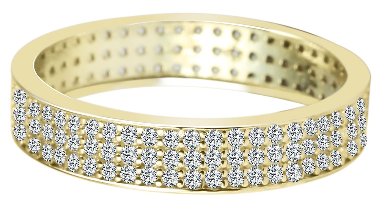 333/- Gold Ring "Sarina" mit Zirkoniabesatz, Gelbgold, 8 Karat, Gr. 52