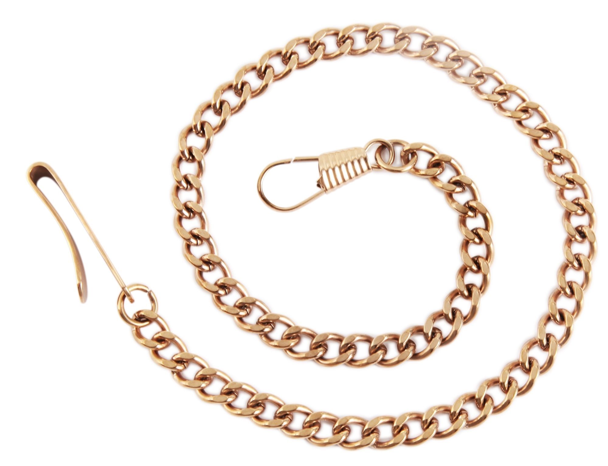 Carucci Kette für Taschenuhr, rosegoldfarben