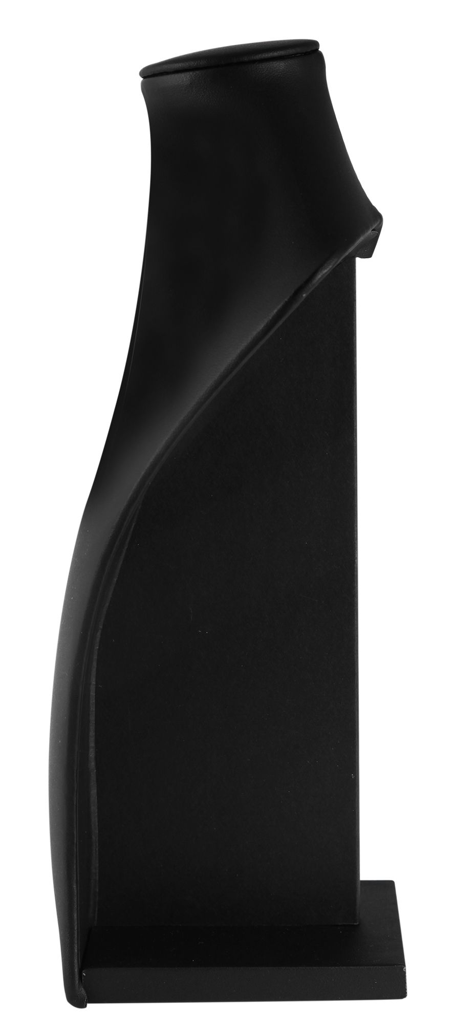 Büste, Ledermitation, schwarz, 25 cm x 15 cm x 9 cm