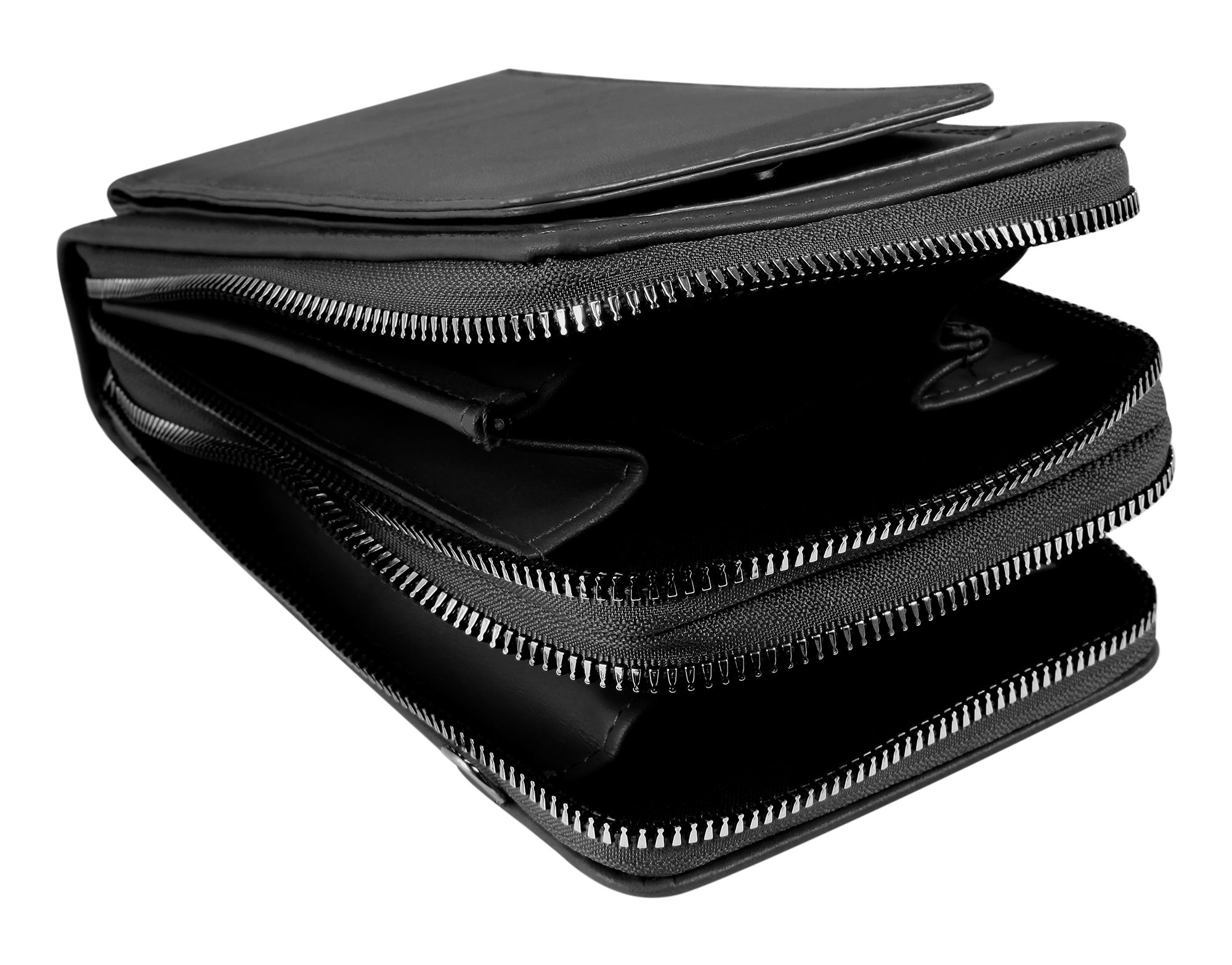 Handyumhängetasche aus Lederimitation, geeignet für iPhone15, schwarz