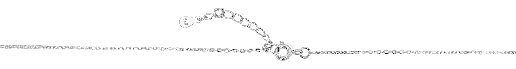 "Susa" 925/- Echt Silber Kette mit Anhänger, Herz, Zirkonia, rhodiniert