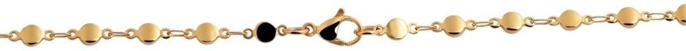 "Valeska", Akzent Schmuckset, Edelstahl, Kette 50 cm & Armband 21 cm, poliert, goldfarben