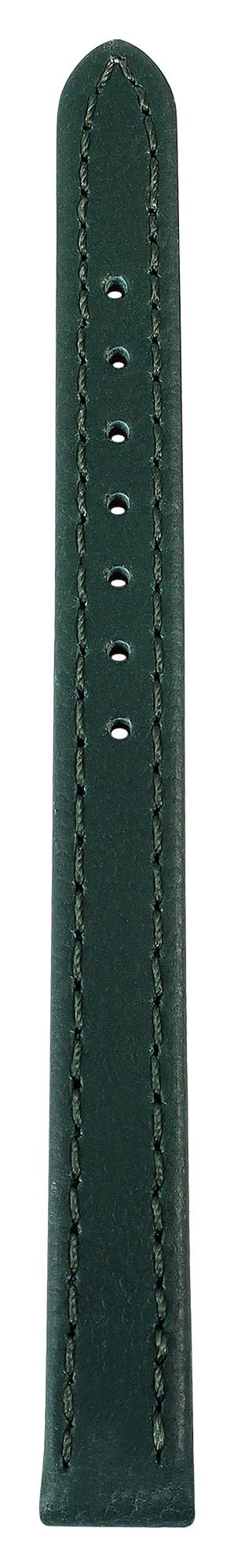 Echtleder-Uhrenarmband "super-soft", grün, Naht,10 mm