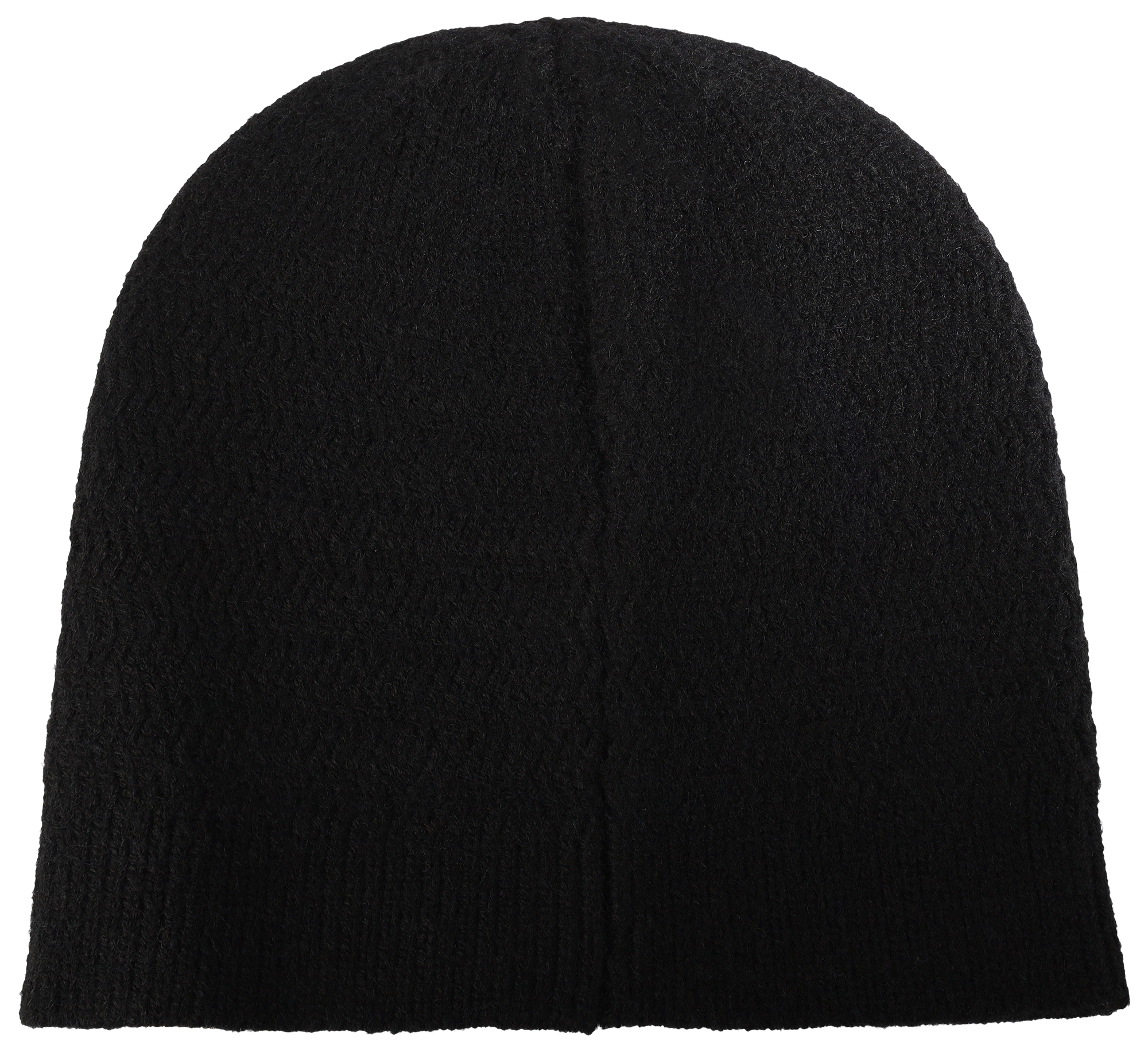 Akzent Strickmütze (ohne Umschlag) für Herren, VE-4, schwarz