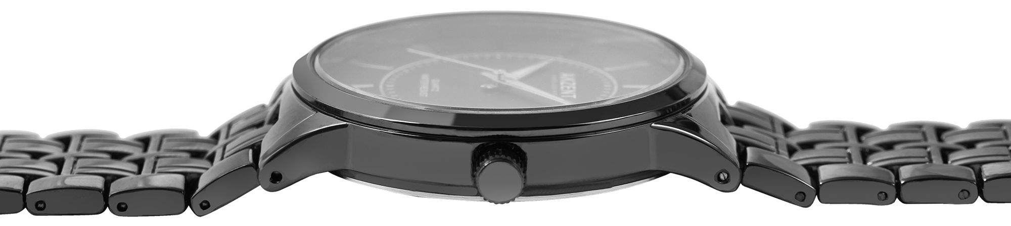 Akzent Exclusive Herrenarmbanduhr mit Metallband