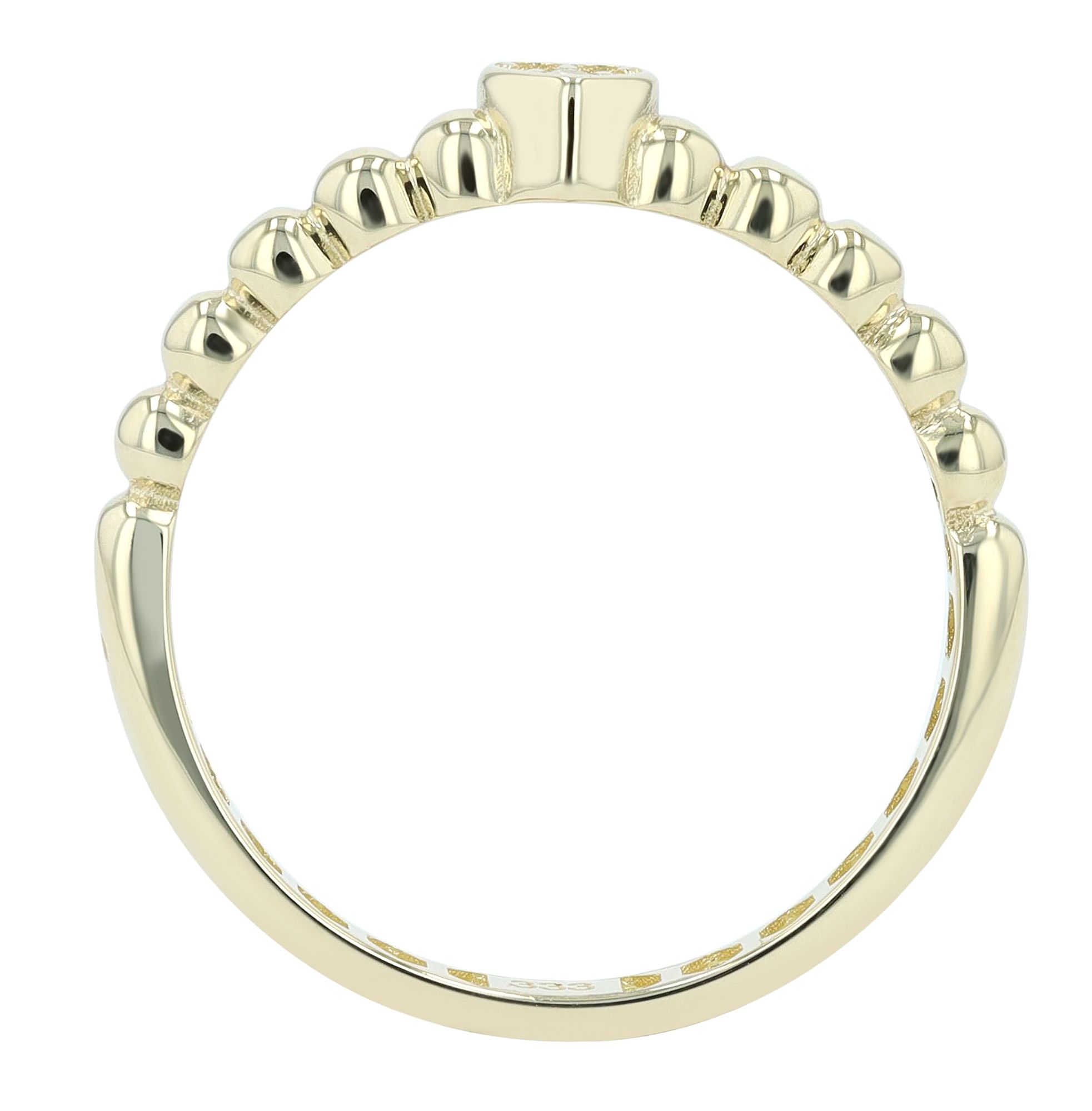 333/- Gold Ring "Adara" Zirkonia, 8 Karat, Gelbgold