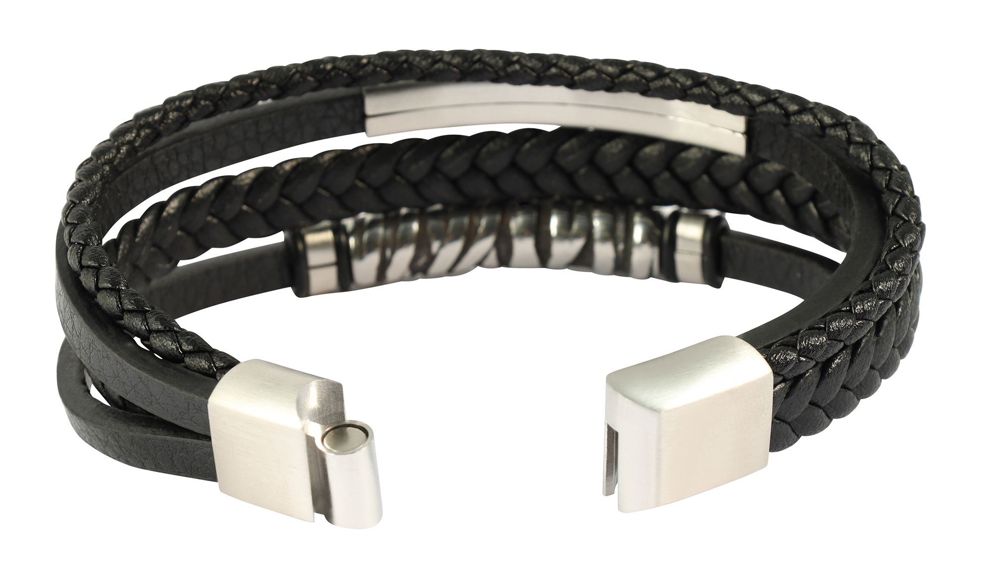 "Nolik" 19 cm, Armband aus Lederimitat mit Gravurplatte, VE-4