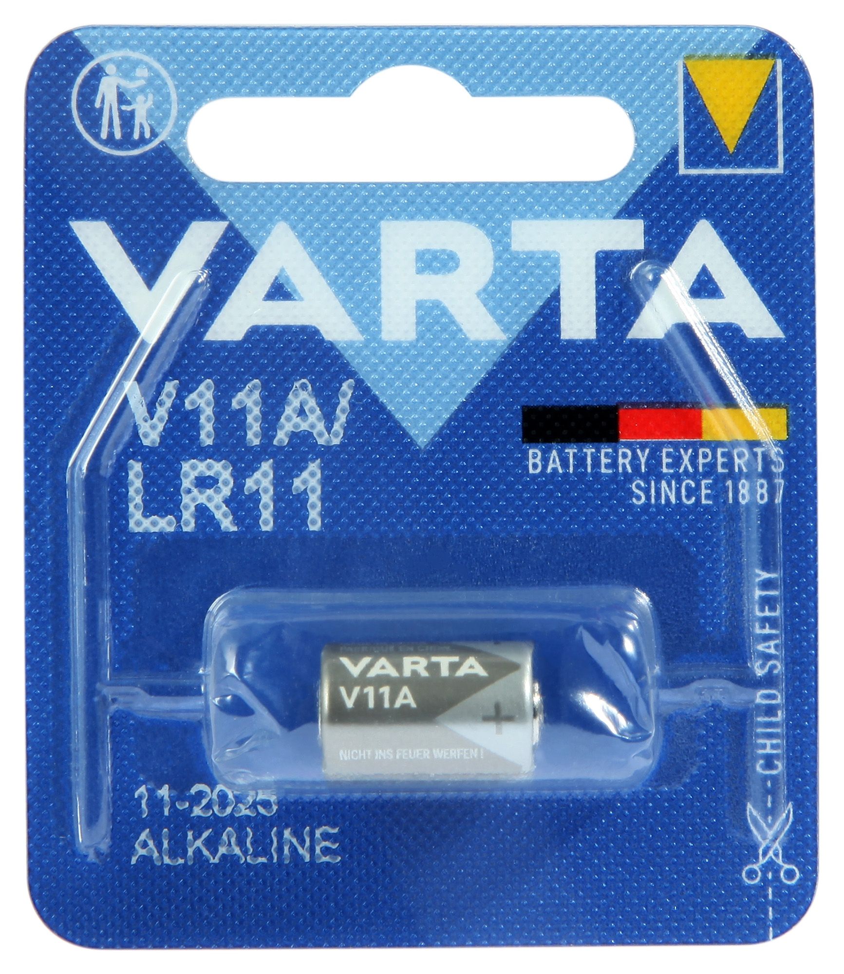 VARTA 6V Alkaline Batterie V11A/LR11, 1er Blister