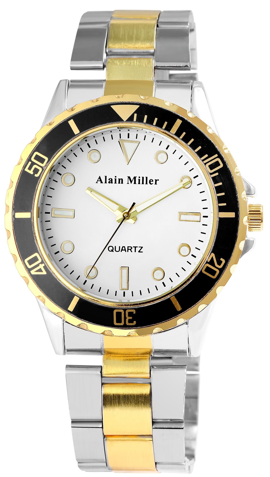 Alain Miller Herrenuhr mit Edelstahlarmband