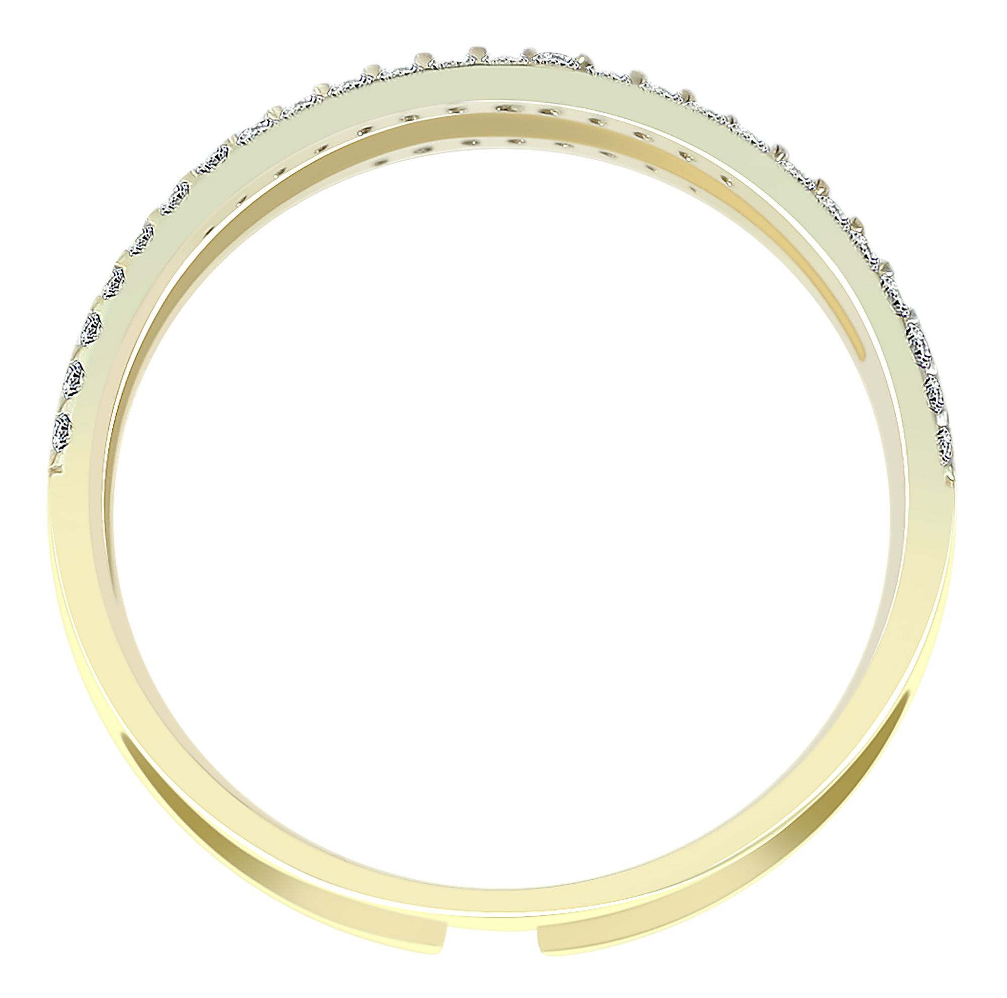 333/- Gold Ring "Marou" mit Zirkoniabesatz, Gelbgold, 8 Karat, Gr. 52