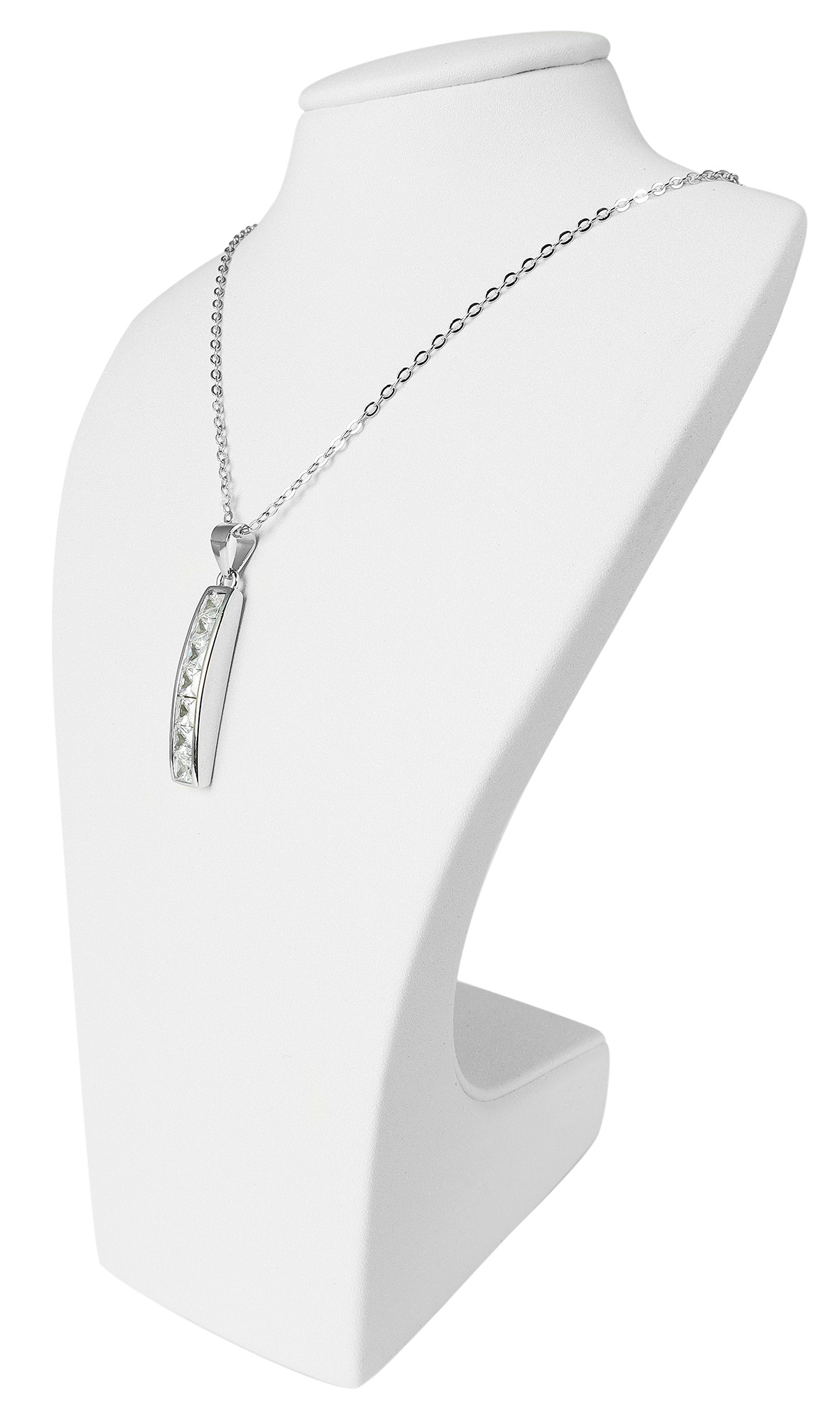 Büste (Dekoserie Soft), PU-bezogen, 18 cm, weiß