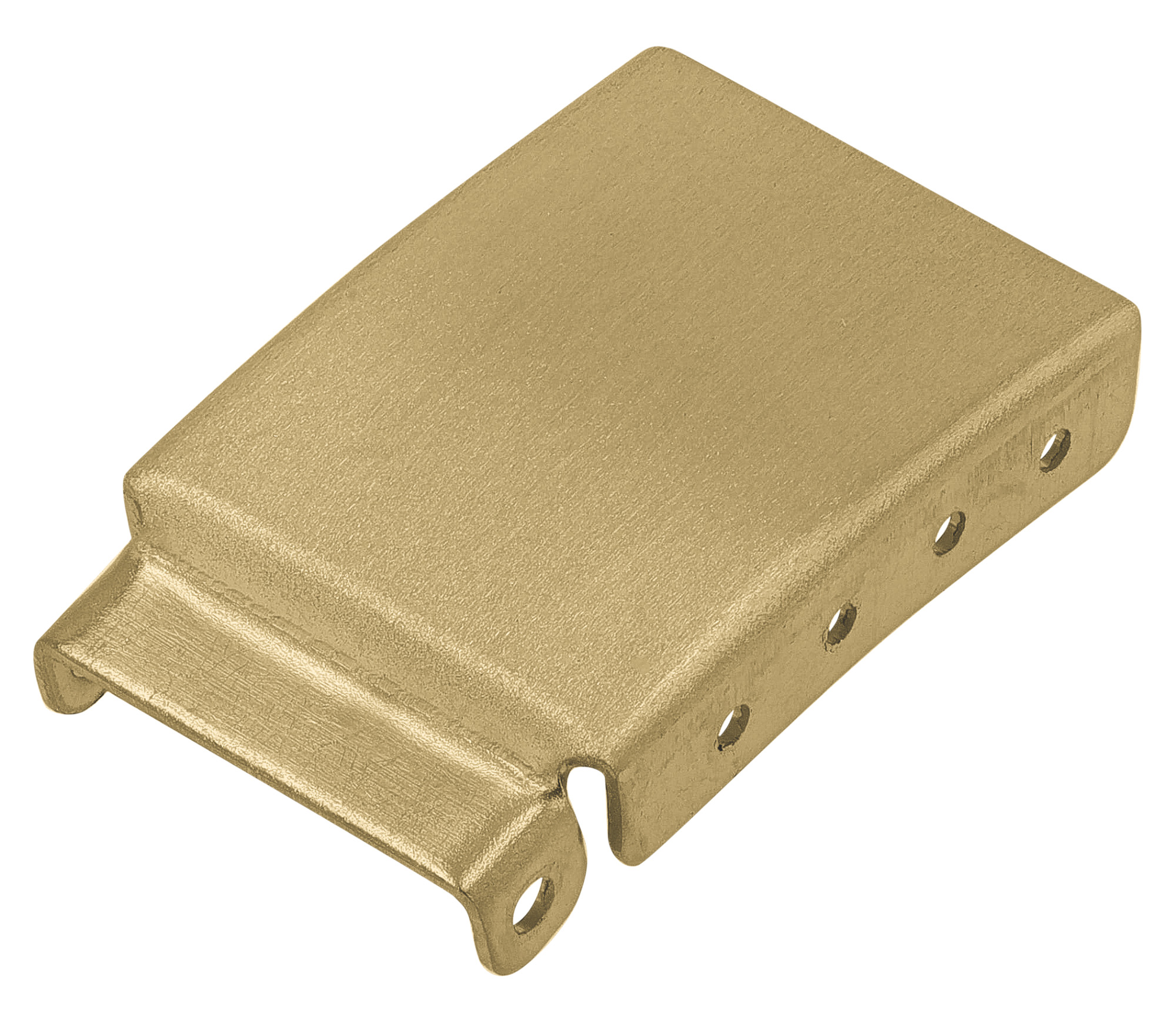 Metal-Verlängerungsglieder für Uhren-Faltschließen (+16 mm) – 16 mm (VE 6), goldfarben gebürstet
